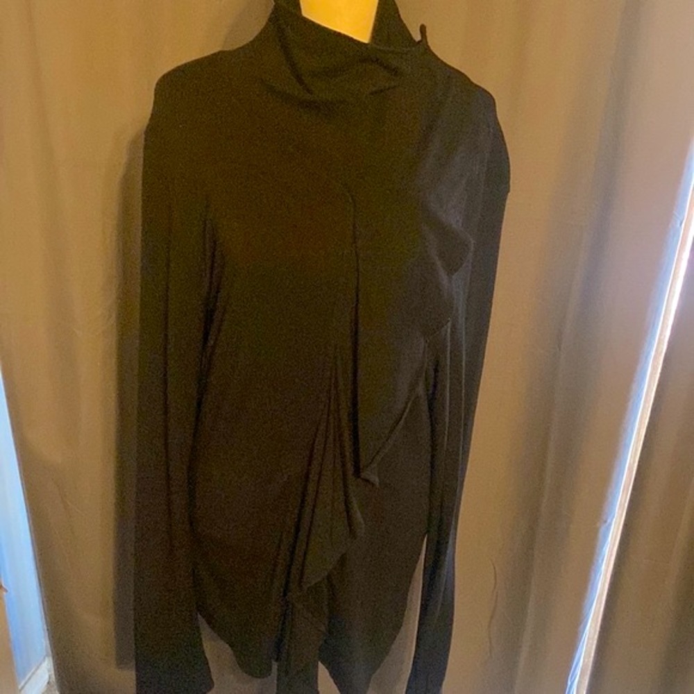 Ruffle Front Jersey Jacket